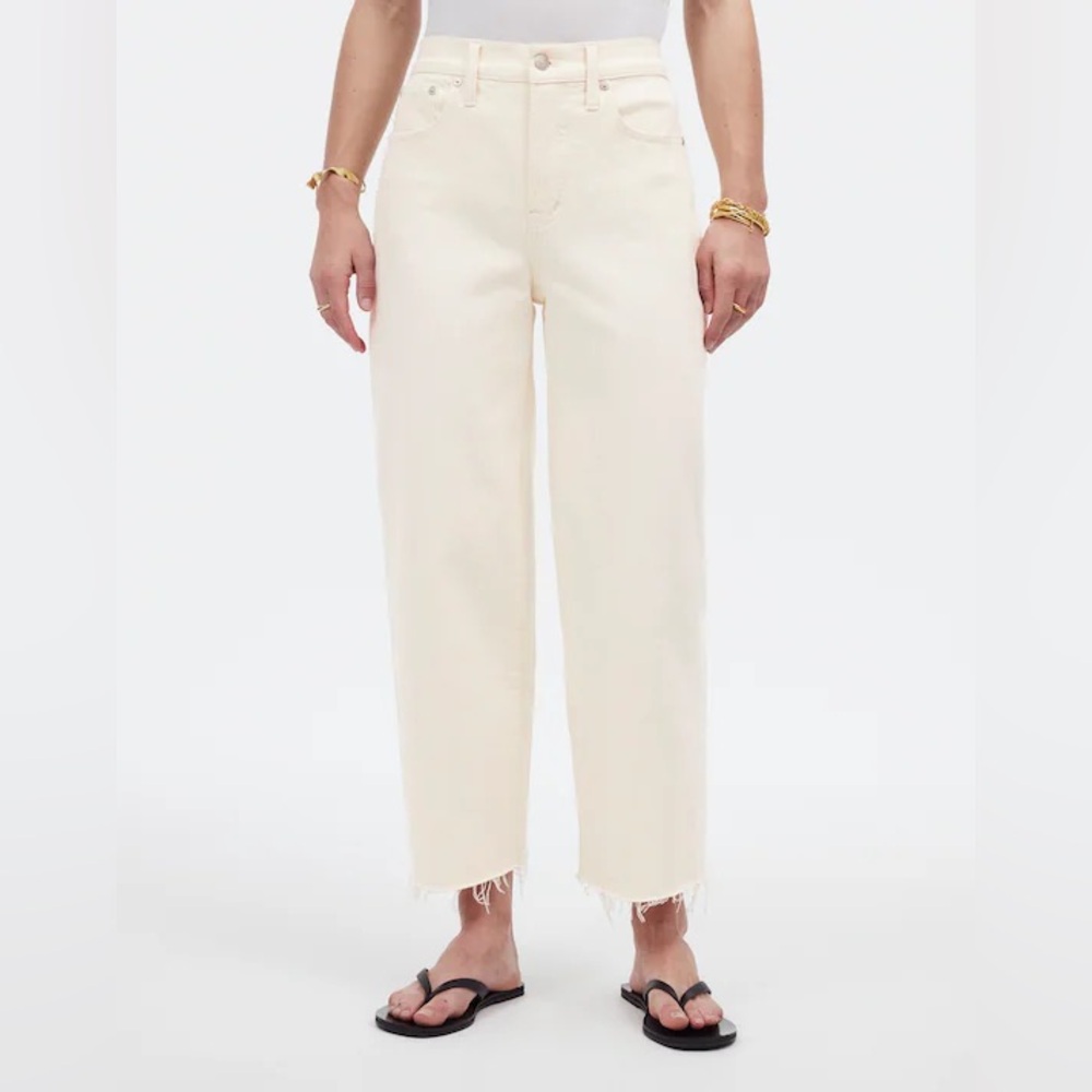Madewell Perfect Vintage Wide Leg Crop Jean in Vintage Canvas Size 30 Tall